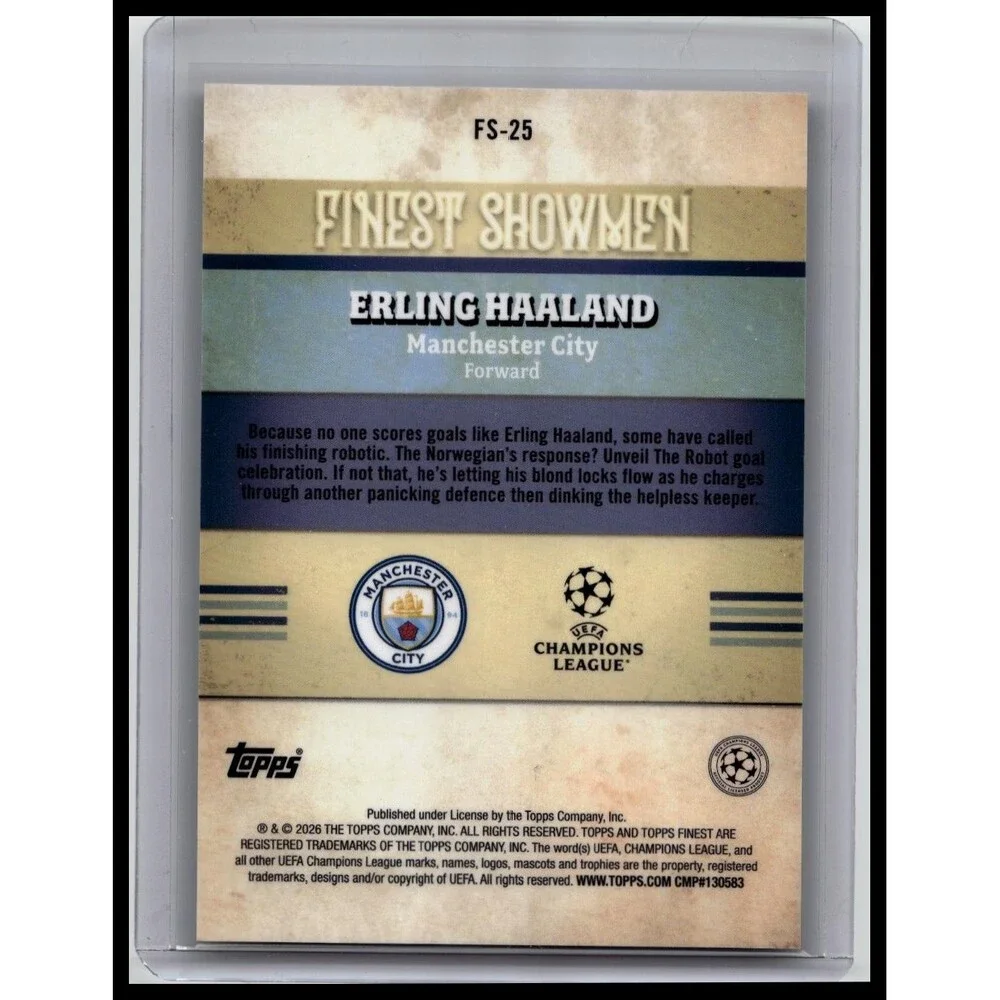 2025-26 Finest UEFA Club Competitions } Erling Haaland Finest Showmen